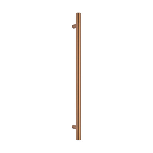 Vertical Round 12V Heated Towel Rail Brushed Bronze 40 x 950mm [302401]