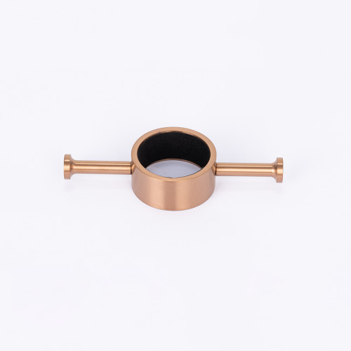 Vertical Round Towel Rail Accessory Hook Brushed Copper [302431]