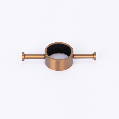 Vertical Round Towel Rail Accessory Hook Brushed Bronze [302405]