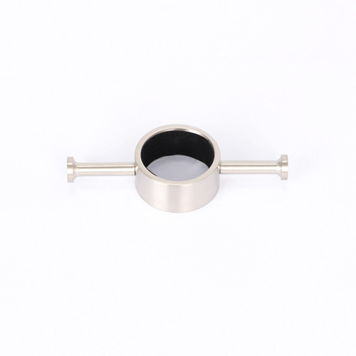 Vertical Round Towel Rail Accessory Hook Cool Brushed Nickel [315825]