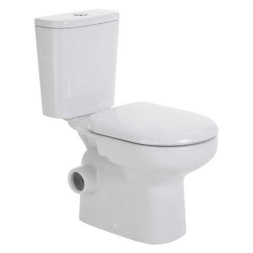 Petra Close-Coupled Toilet Suite Left Skew Trap Gloss White [314522]