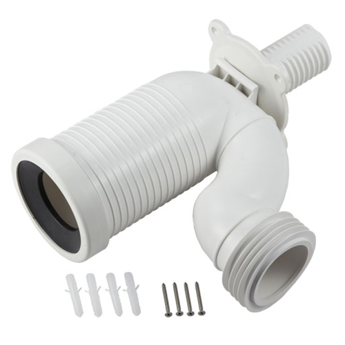 Pan Connector Vario Bend 90mm Offset 145-260mm Set Out [310864]