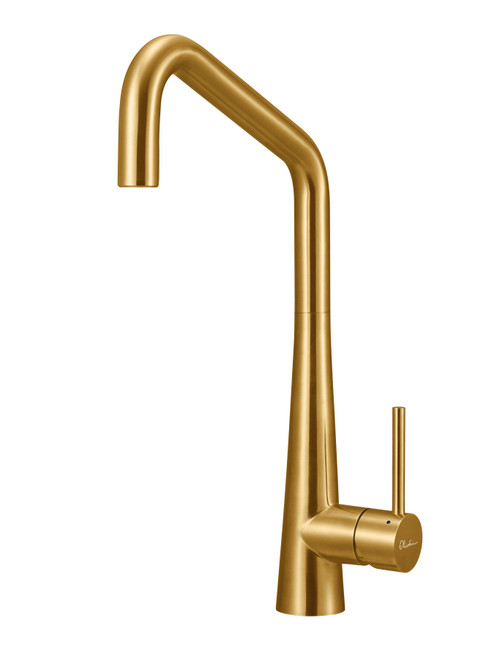Essente Square Goose Neck Sink Mixer 316 Brushed Gold [311608]