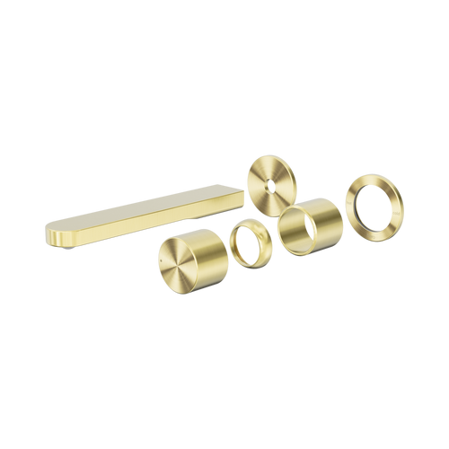 Pure SS316L Progressive Wall Basin or Bath Mixer Separate Back Plate Trim Kit Only Brushed Gold [315742]