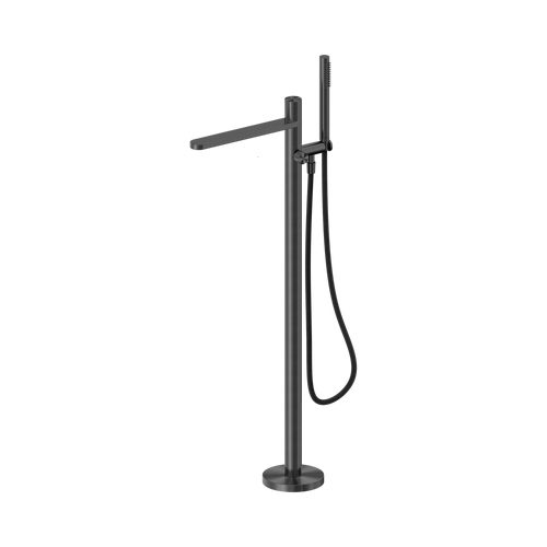 Pure SS316L Progressive Freestanding Bath Mixer with Outdoor Shower Hose Graphite [315776]