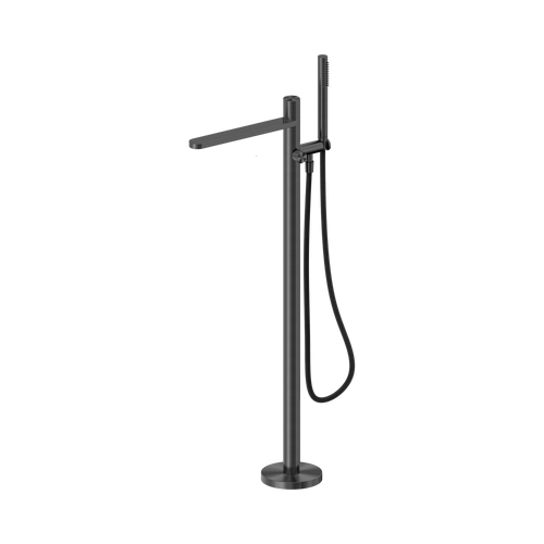 Pure SS316L Progressive Freestanding Bath Mixer with Outdoor Shower Hose Graphite [315776]