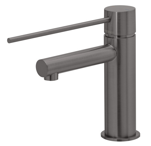 Vivid Slimline Basin Mixer with Extended Lever Brushed Carbon Lead Free [317356]