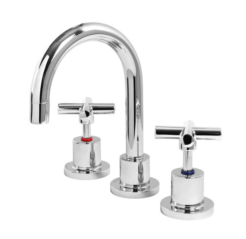 Alpha Cross Handle Basin Set C/D Chrome LF [285521]