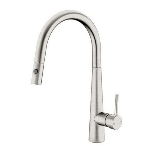 Dolce Sink Mixer with Pull-Out Vegie Spray 6Star Brushed Nickel Lead Free [306862]
