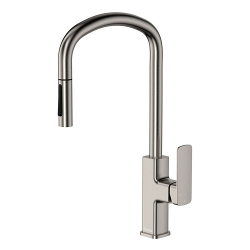 Tono Pull-Out Sink Mixer 225mm Brushed Nickel Lead Free [311001]