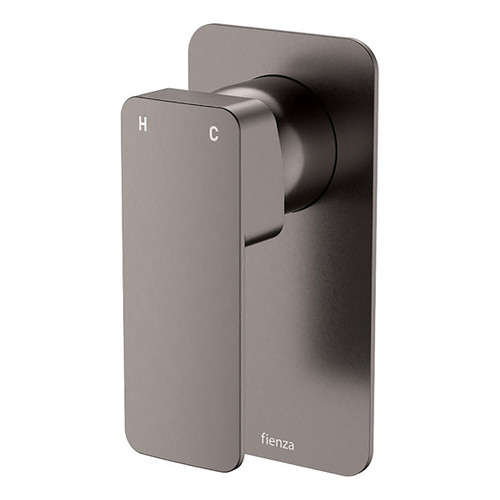 Tono Wall Mixer Large Rectangular Plate Gunmetal Lead Free [311009]