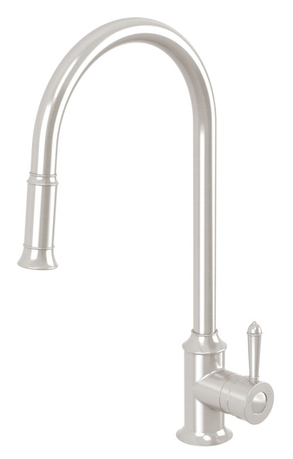 Nostalgia Sink Mixer with Pull-Out Spray 4Star Brushed Nickel Lead Free [315617]