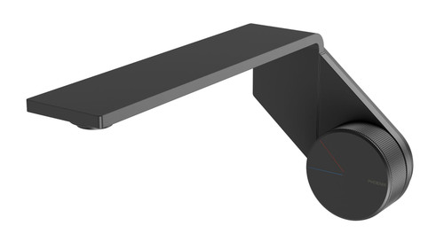 Axia Wall Bath or Basin Mixer Set with 200mm Spout 5Star Matte Black Lead Free [315613]