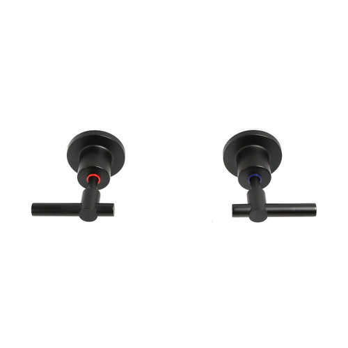 Alpha Lever Handle Wall Top Assemblies Black LF [285530]