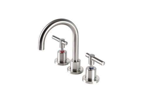Alpha Lever Handle Basin Set Brushed Nickel LF [305068]