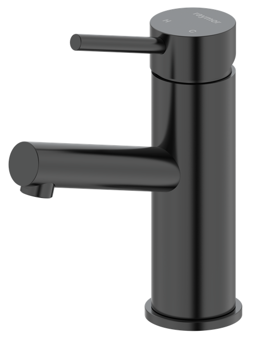 Projix Angled Swivel Basin Mixer Black LF [306160]