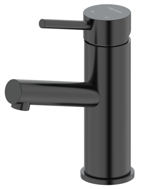 Projix Angled Swivel Basin Mixer Black LF [306160]