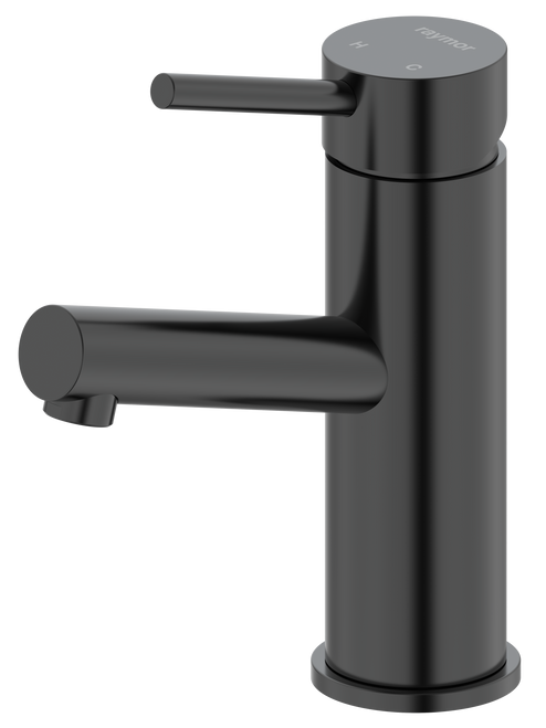 Projix Angled Swivel Basin Mixer Black LF [306160]