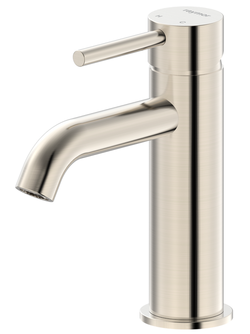 Projix Curved Basin Mixer Brushed Nickel LF [306164]