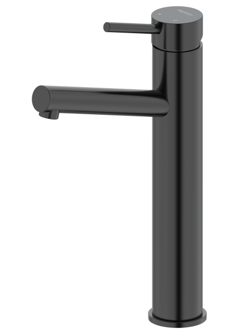 Projix Angled Swivel Basin Mixer Tower Black LF [306169]