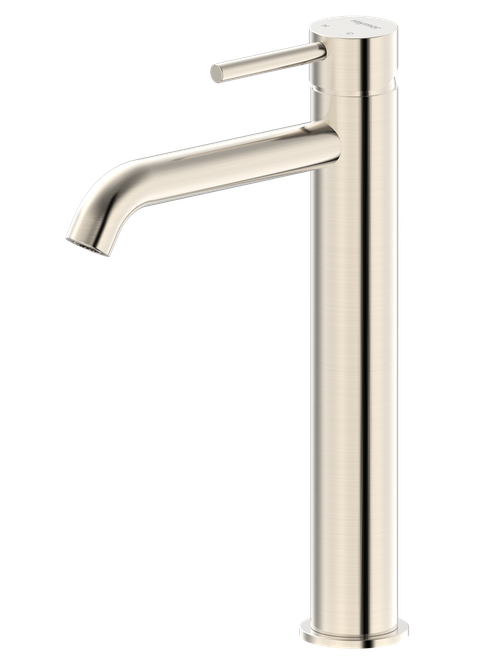 Projix Curved Basin Mixer Tower Brushed Nickel LF [306173]