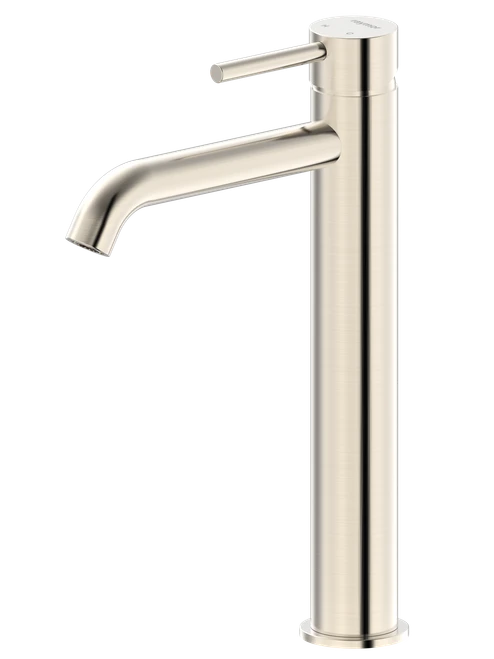 Projix Curved Basin Mixer Tower Brushed Nickel LF [306173]