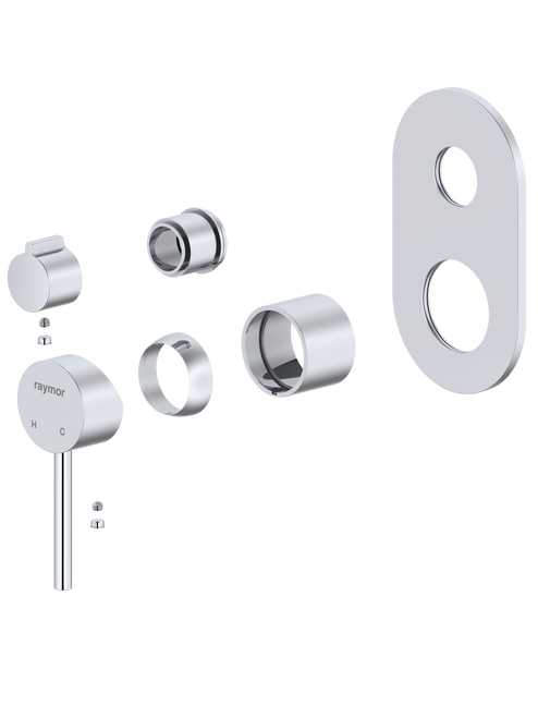 Projix Wall Mixer With Diverter (Trim Kit Only) Chrome [306180]