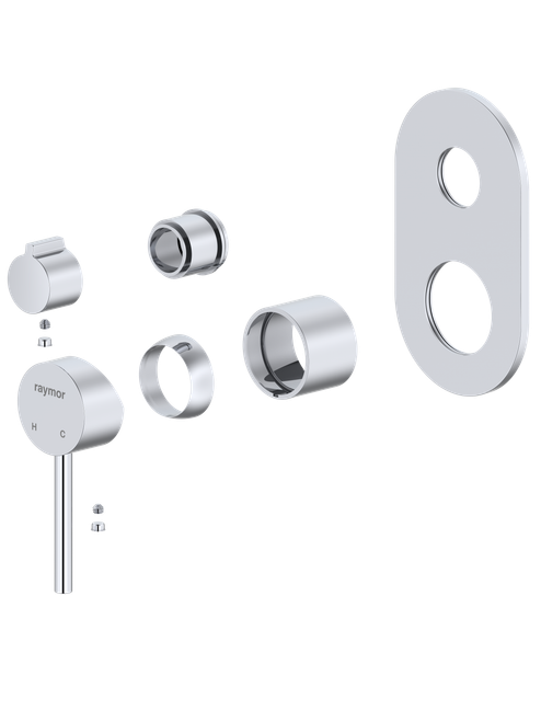 Projix Wall Mixer With Diverter (Trim Kit Only) Chrome [306180]