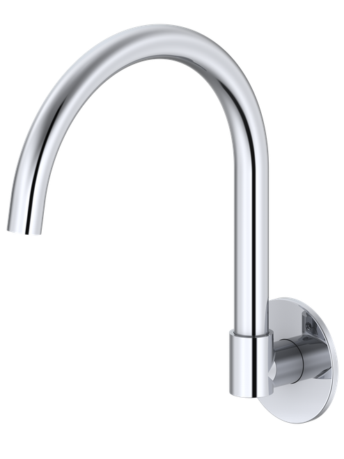 Projix Gooseneck Swivel Basin or Bath Spout 200mm Chrome LF [306210]
