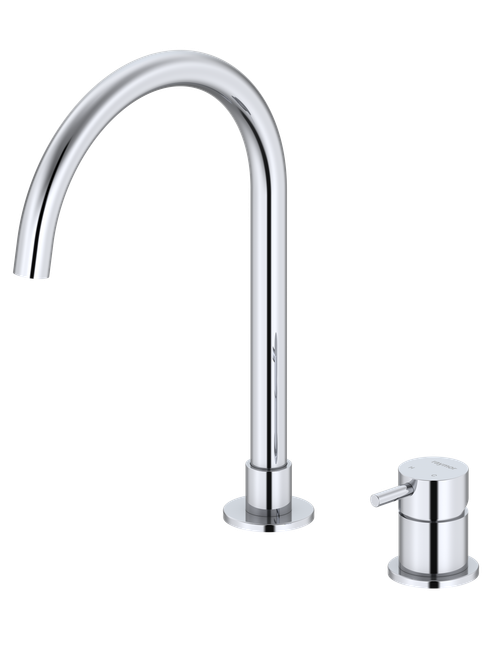Projix Gooseneck Swivel Hob Mixer Set 200mm Chrome LF [306213]