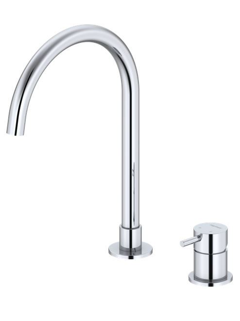 Projix Gooseneck Swivel Hob Mixer Set 200mm Chrome LF [306213]