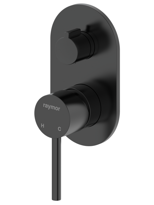 Projix Wall Mixer with Diverter Black [306220]