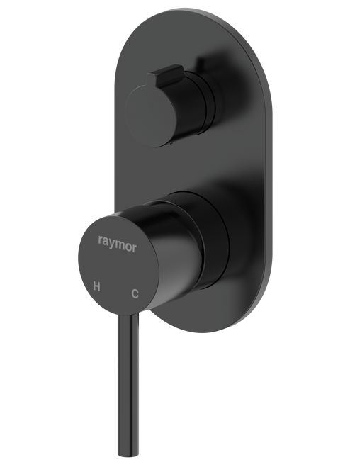 Projix Wall Mixer with Diverter Black [306220]