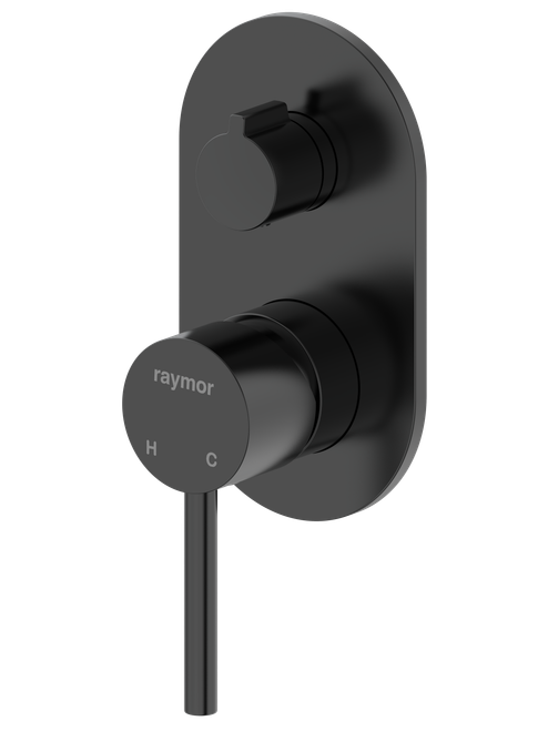 Projix Wall Mixer with Diverter Black [306220]