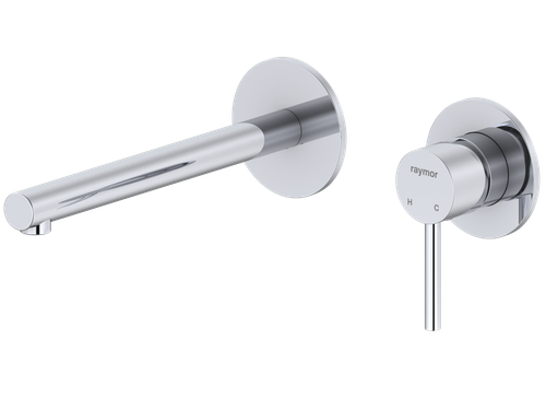 Projix Straight Wall Mixer Set 220mm Spout Chrome LF [306231]