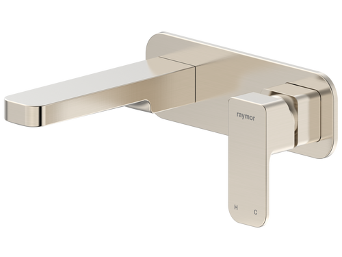 Sigma Wall Mixer Set with 180mm Spout Brushed Nickel LF [304938]