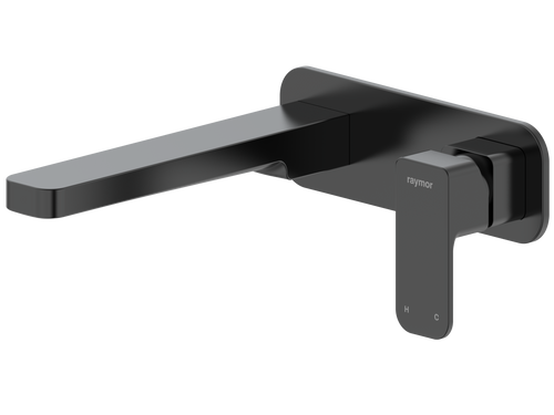 Sigma Wall Mixer Set with 220mm Spout Black LF [304940]