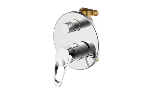 Bath and Shower Mixer with Diverter Chrome [299365]