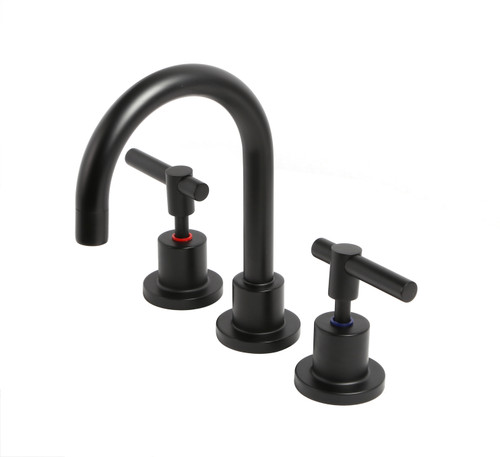 Alpha Lever Handle Basin Set Black LF [285528]