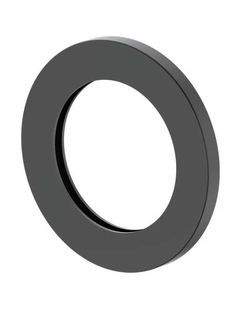 Ray 1 Wall Mixer Wall Plate (Only) Round 65mm Black [305081]
