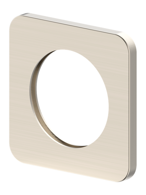 Ray 1 Wall Mixer Wall Plate (Only) Square 65mm Brushed Nickel [305085]