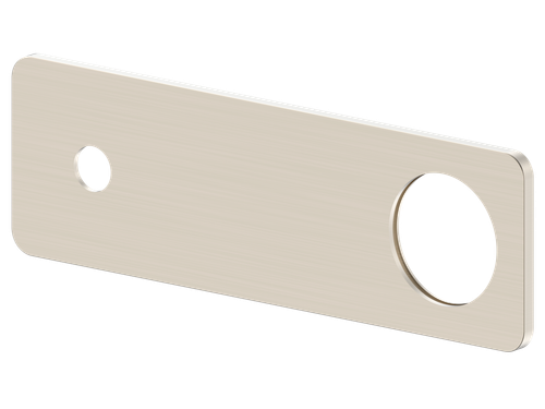 Ray 1 Wall Mixer Set Wall Plate (Only) Rectangle 65mm Brushed Nickel [305094]