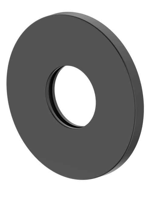 Ray 1 Spout Wall Plate (Only) Round 65mm Black [305099]