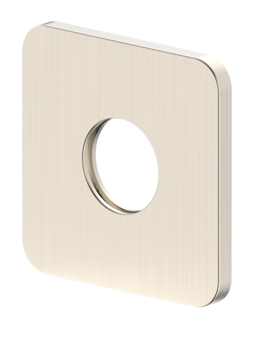 Ray 1 Spout Wall Plate (Only) Square 65mm Brushed Nickel [305103]