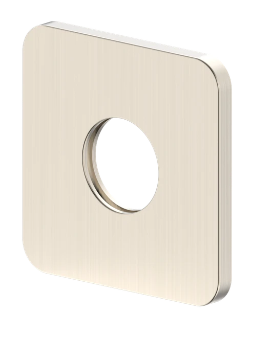 Ray 1 Spout Wall Plate (Only) Square 65mm Brushed Nickel [305103]