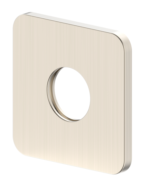 Ray 1 Spout Wall Plate (Only) Square 65mm Brushed Nickel [305103]