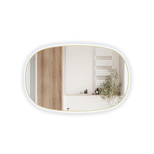 Valmont Horizontal LED Mirror 1400 x 900 x 30mm Brushed Gold [320156]