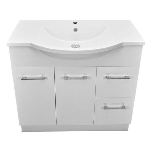 Tannah Vanity 2 Door 2 Drawer 900mm Right Hand Semi Reccessed Top with Kick 1 Tap Hole [136022]