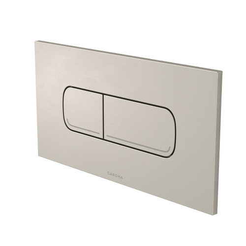 Invisi Series II Oval Dual Flush Plate and Buttons (Metal) Brushed Nickel [322107]