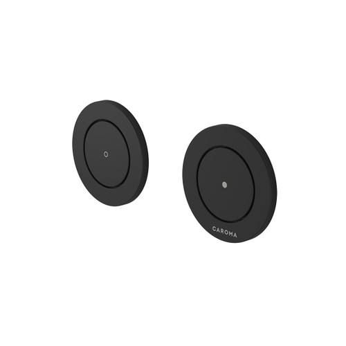 Invisi Series II Round Dual Flush Remote Buttons (Plastic) Matte Black [322101]